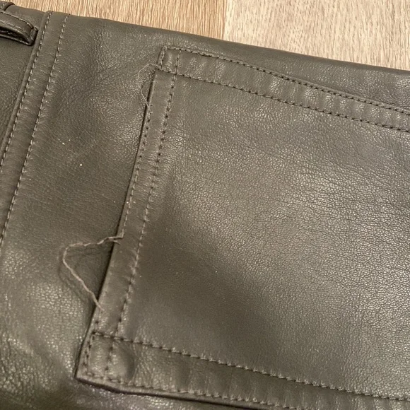 Aritzia Babaton Grey Melina Faux Leather Pants - Picture 6 of 6